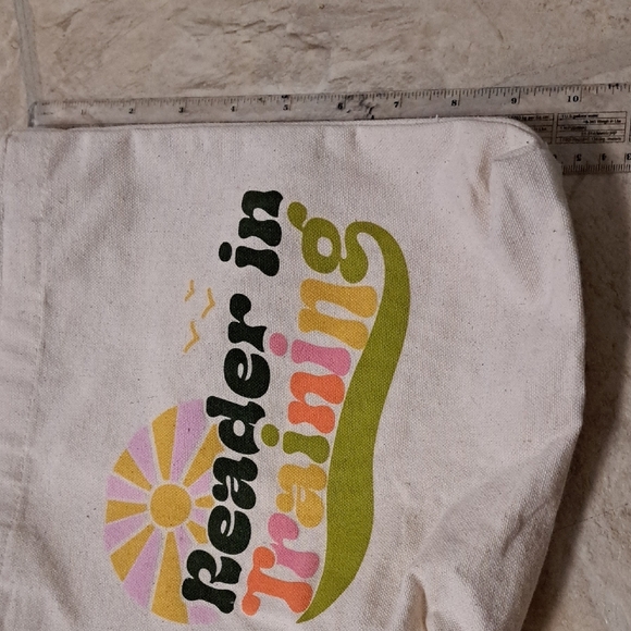 Reader in Training Canvas Tote Bag - Picture 3 of 5